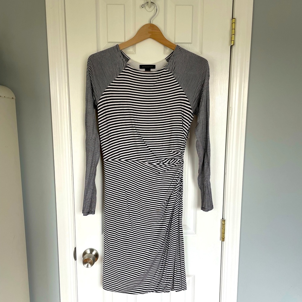 Banana Republic striped jersey dress